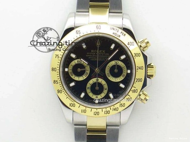 0129 Refined Daytona 116519 SS TWF 1:1 Best Edition 904L Steel Black Dial on Oysterflex Strap A 2409